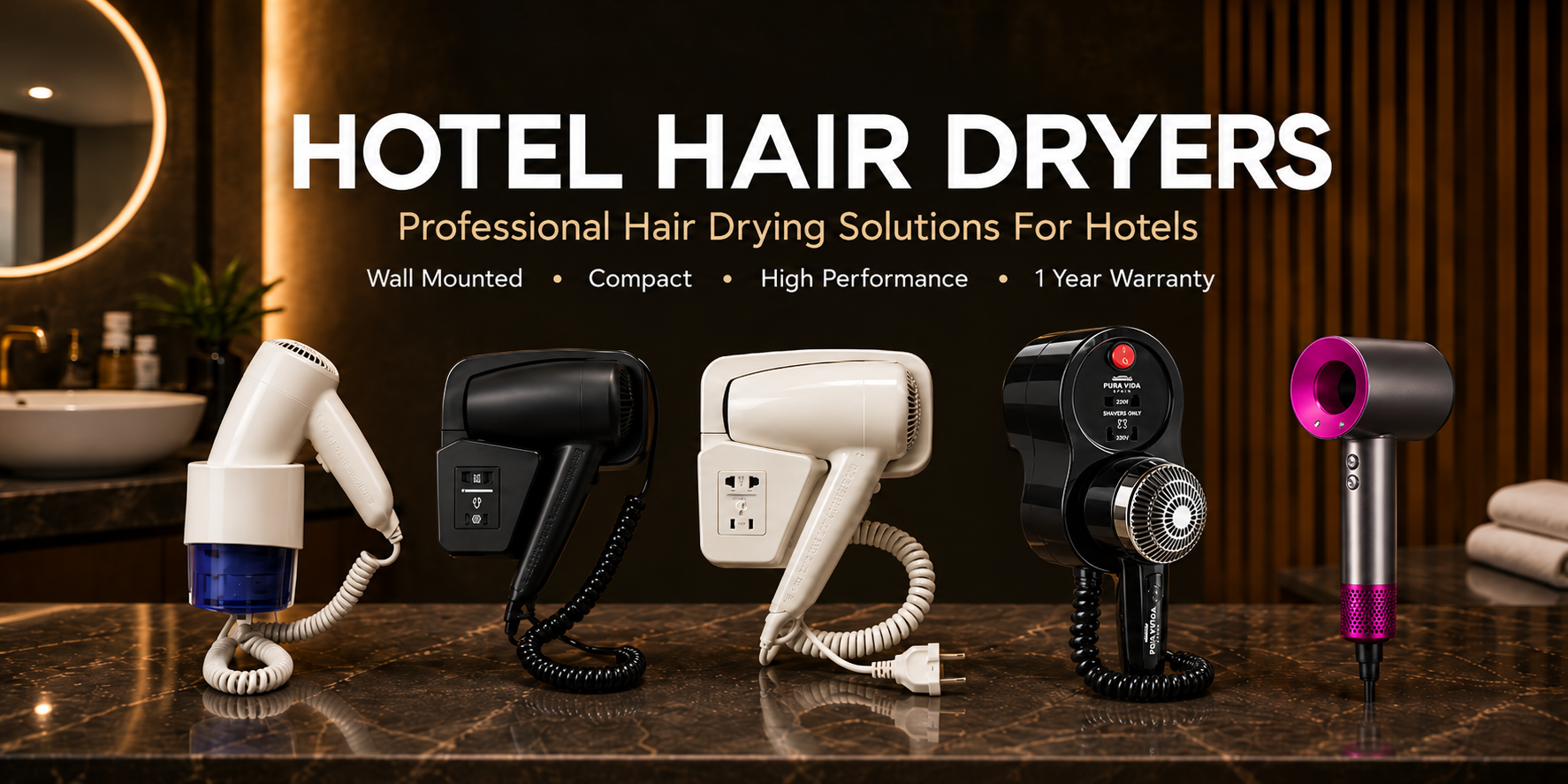 luxury hotel hair dryer collection
